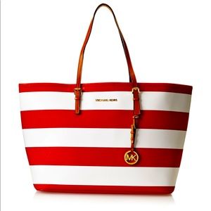 🎈SOLD🎈MICHAEL Michael Kors striped travel tote